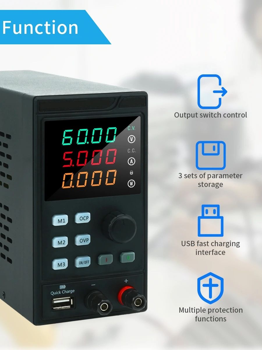 MYAMI 30V 32V 10A with USB/RS4 - огляд і ціна Programmable Dc Power Supply 60V 5A